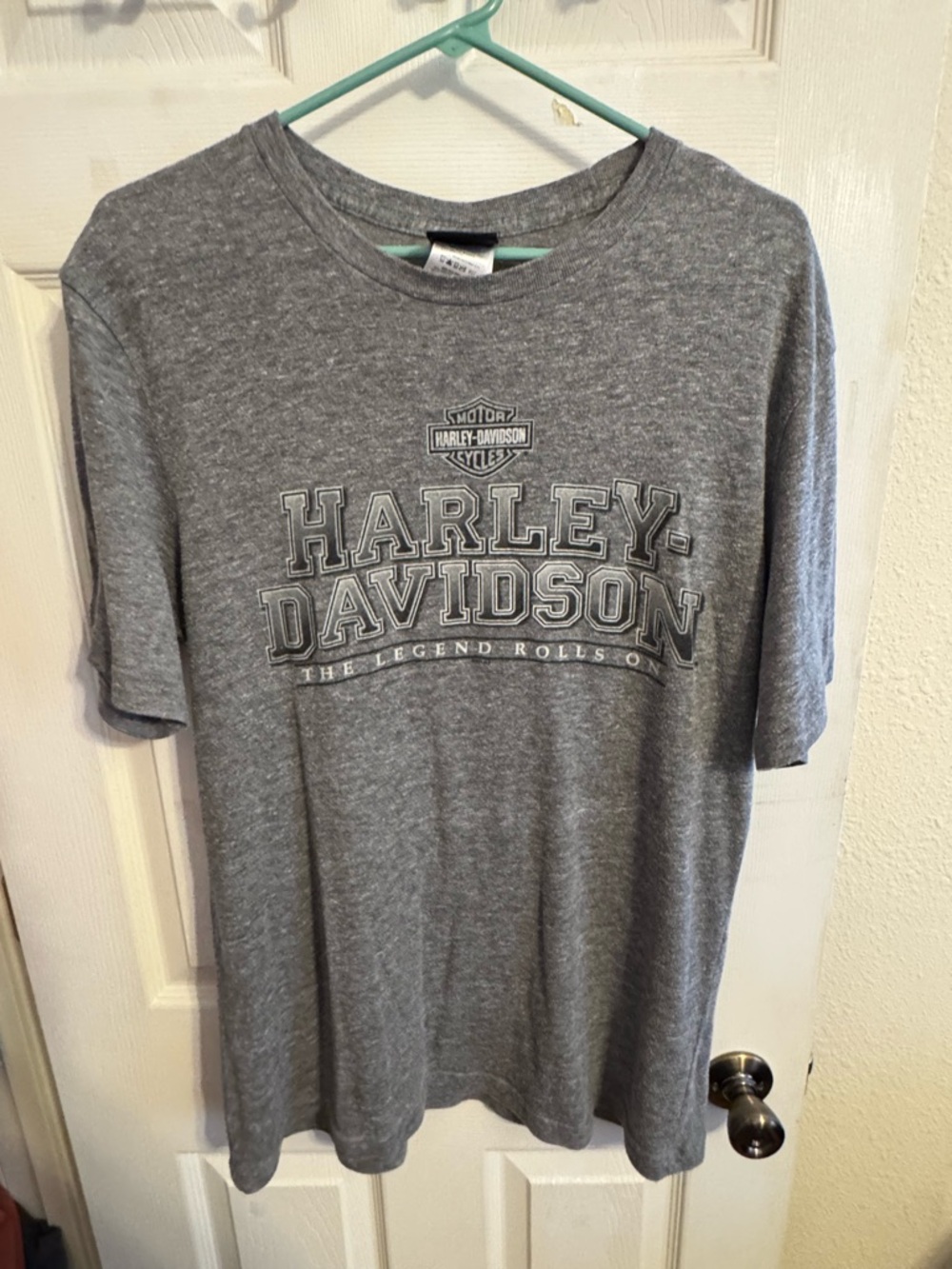 Harley-Davidson Heather Gray Logo Short Sleeve Tee